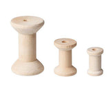 Wooden Spool Natural Assorted Sizes Pack of 50 - Educational Vantage