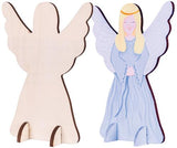 Wooden Standing Angel Pack of 10 - Educational Vantage