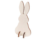 Wooden Standing Rabbit Assorted Pack of 10 - Educational Vantage