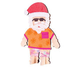 Wooden Standing Santa Pack of 10 - Educational Vantage