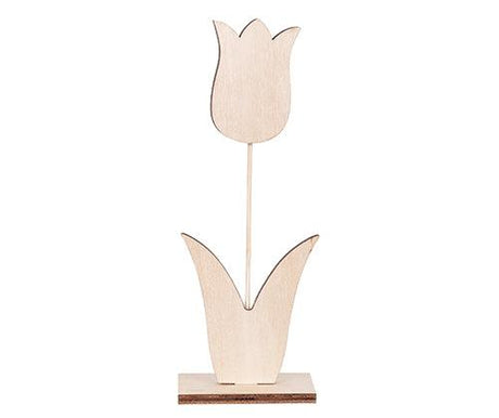 Wooden Tulip on Stand Pack of 10 - Educational Vantage