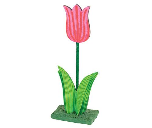 Wooden Tulip on Stand Pack of 10 - Educational Vantage