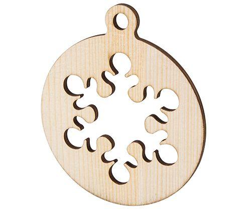 Wooden Xmas Baubles Assorted Pack of 20 - Educational Vantage